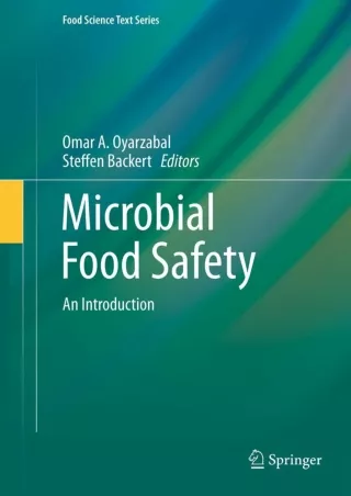 PDF_ Microbial Food Safety: An Introduction (Food Science Text Series)