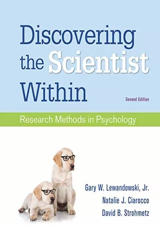 Download Book [PDF] Discovering the Scientist Within: Research Methods in Psychology