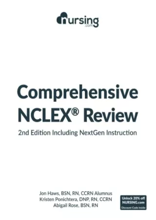 [READ DOWNLOAD] NURSING.com Comprehensive NCLEX® Review Book: Includes NextGen Content and