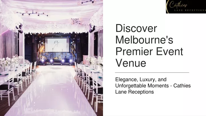 discover melbourne s premier event venue