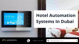Hotel Automation Systems In Dubai pdf