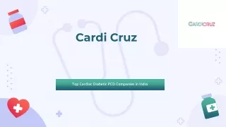 Cardi Cruz Foremost Cardiac Diabetic PCD Companies in India