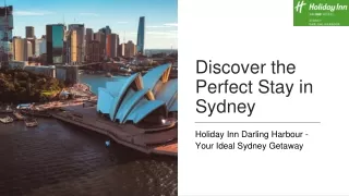 Discover the Perfect Stay in Sydney