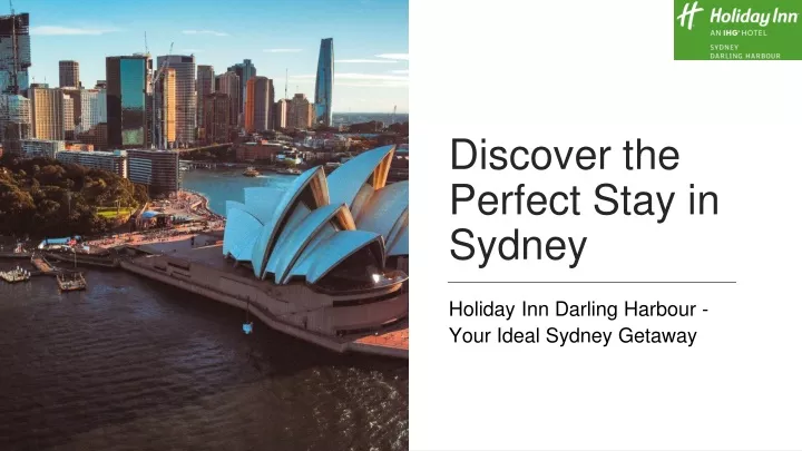 discover the perfect stay in sydney