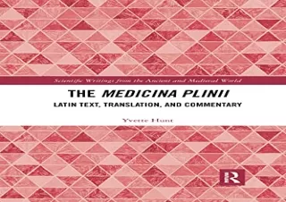 [EBOOK] DOWNLOAD The Medicina Plinii (Scientific Writings from the Ancient and Medieval World)