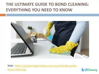 The Ultimate Guide to Bond Cleaning - JS Cleaning