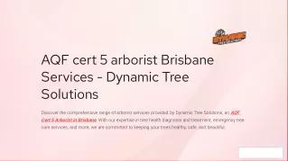 Introducing Dynamic Tree Solutions your go to for top-notch arborist services!