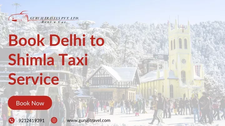 book delhi to shimla taxi service
