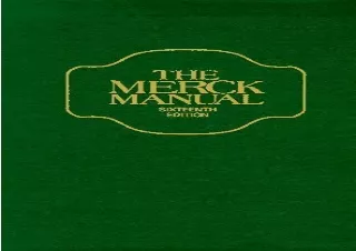 (PDF)FULL DOWNLOAD The Merck Manual 16th Edition