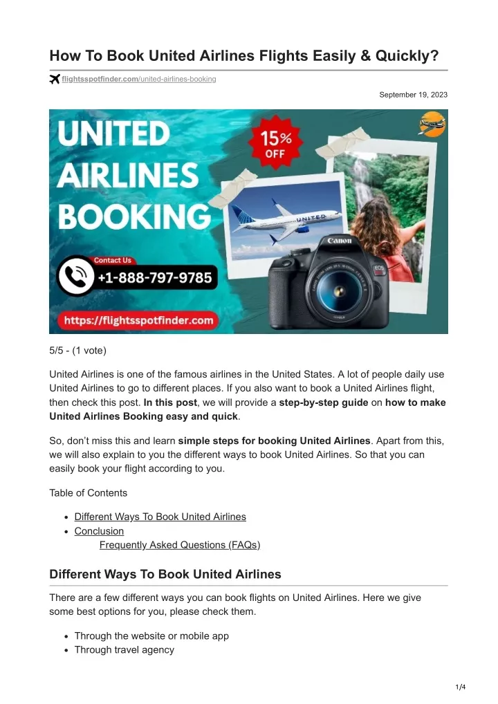 how to book united airlines flights easily quickly