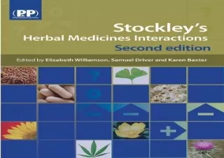 FREE READ [PDF] Stockley's Herbal Medicines Interactions: A Guide to the Interactions of Herbal Medicines