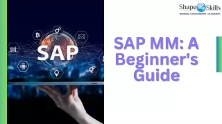 SAP MM  A Beginner’s Guide
