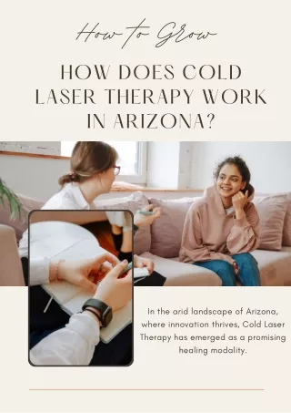 How Does Cold Laser Therapy Work in Arizona