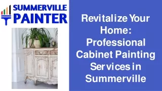 Cabinet Refinishing Summerville, SC - Summerville Painter