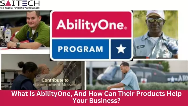 what is abilityone and how can their products