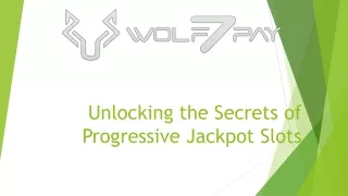 Unlocking the Secrets of Progressive Jackpot Slots