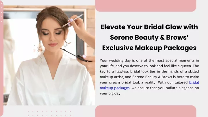 elevate your bridal glow with serene beauty brows