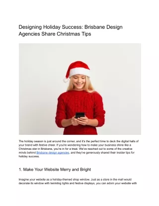 Designing Holiday Success: Brisbane Design Agencies Share Christmas Tips