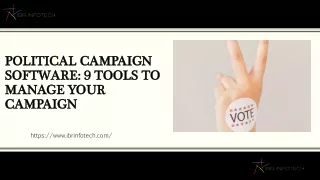 Political Campaign Software 9 Tools to Manage Your Campaign