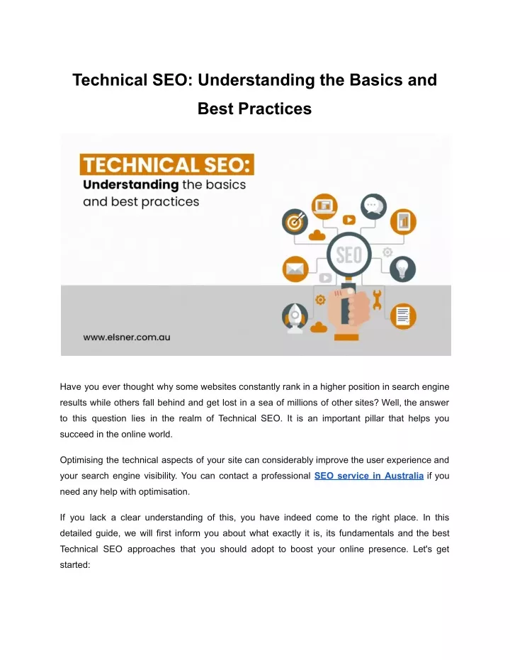 technical seo understanding the basics and