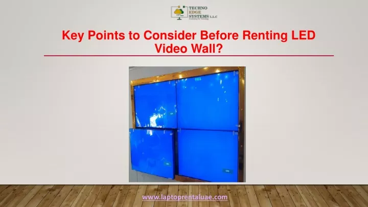 key points to consider before renting led video wall