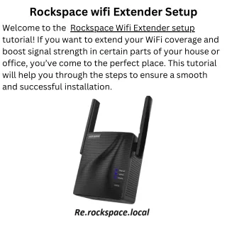 Rockspace wifi Extender Setup