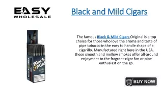 black and mild cigars