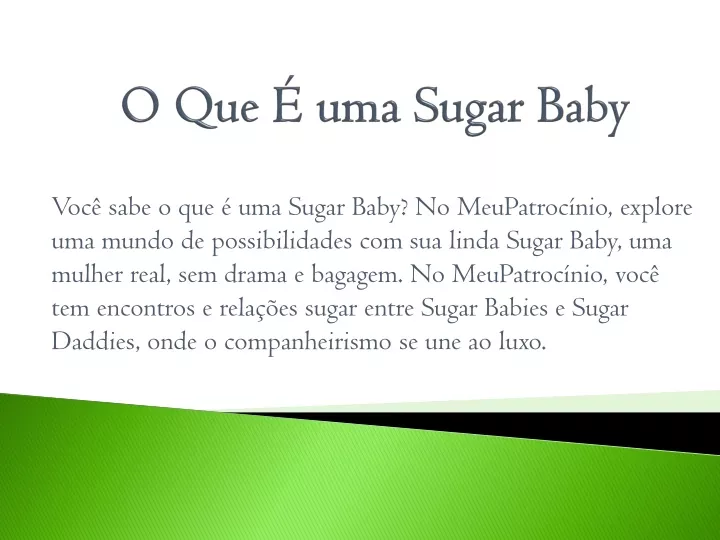 o que uma sugar baby