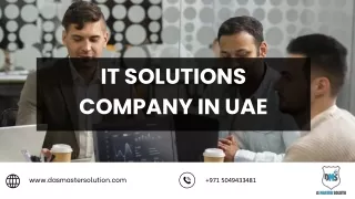 it solutions company in uae