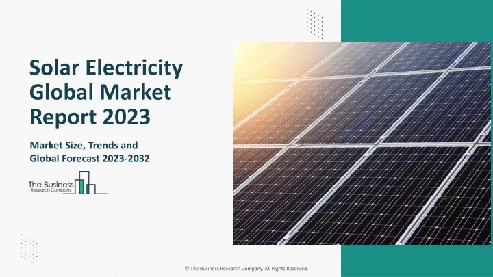 solar electricity global market report 2023