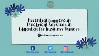 Essential Commercial Electrical Services in Edmonton for Business Owners