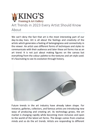Art Trends in 2023 Every Artist Should Know About