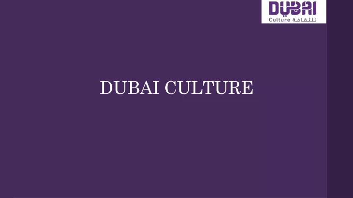 dubai culture