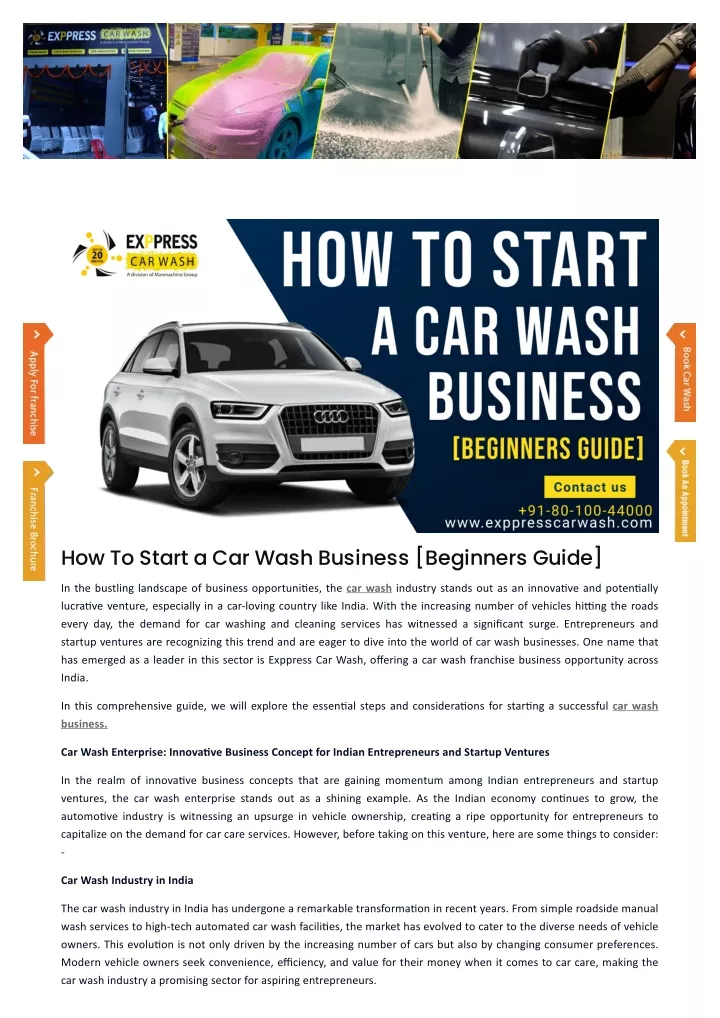 how to start a car wash business beginners guide