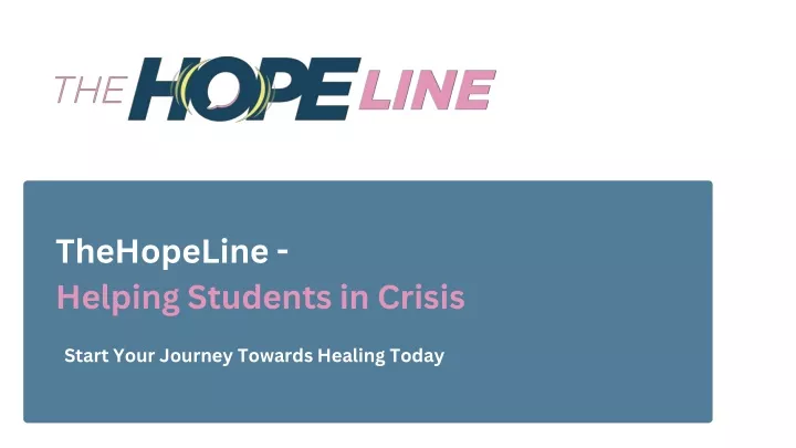 thehopeline helping students in crisis