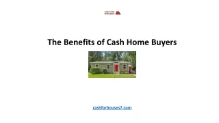 The Benefits of Cash Home Buyers