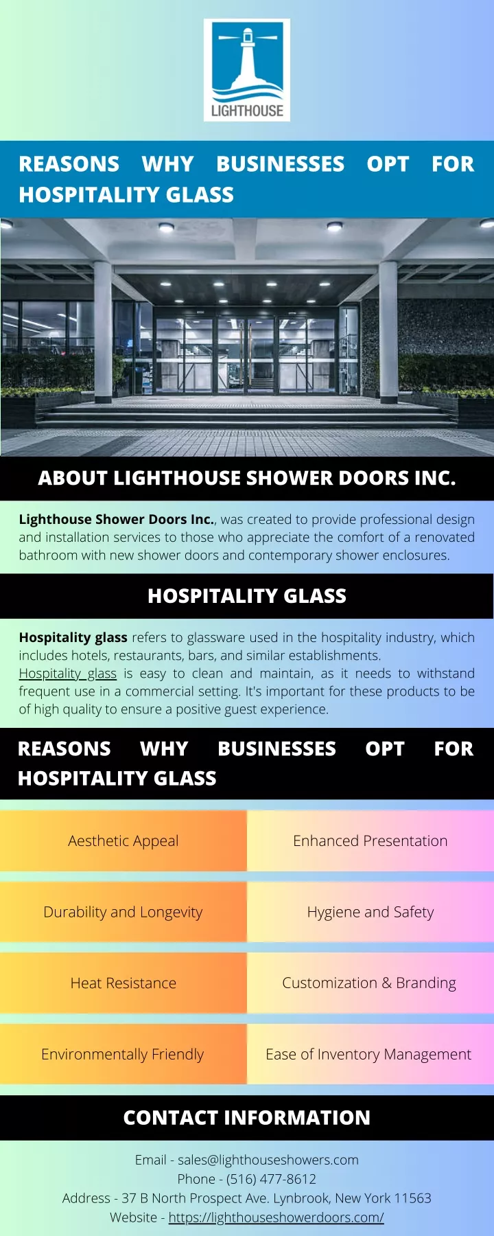 reasons why businesses opt for hospitality glass