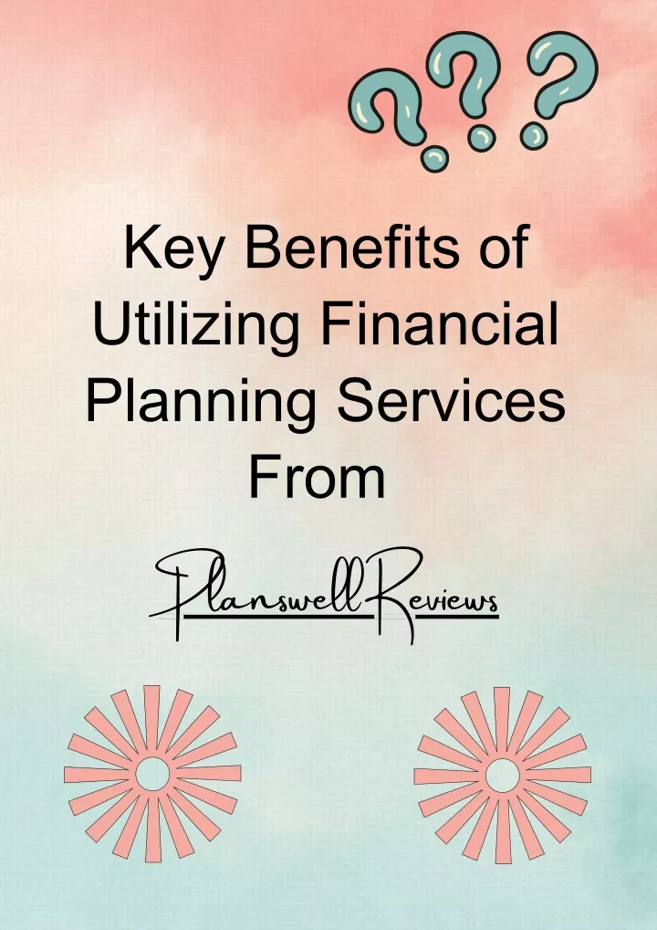 key benefits of utilizing financial planning