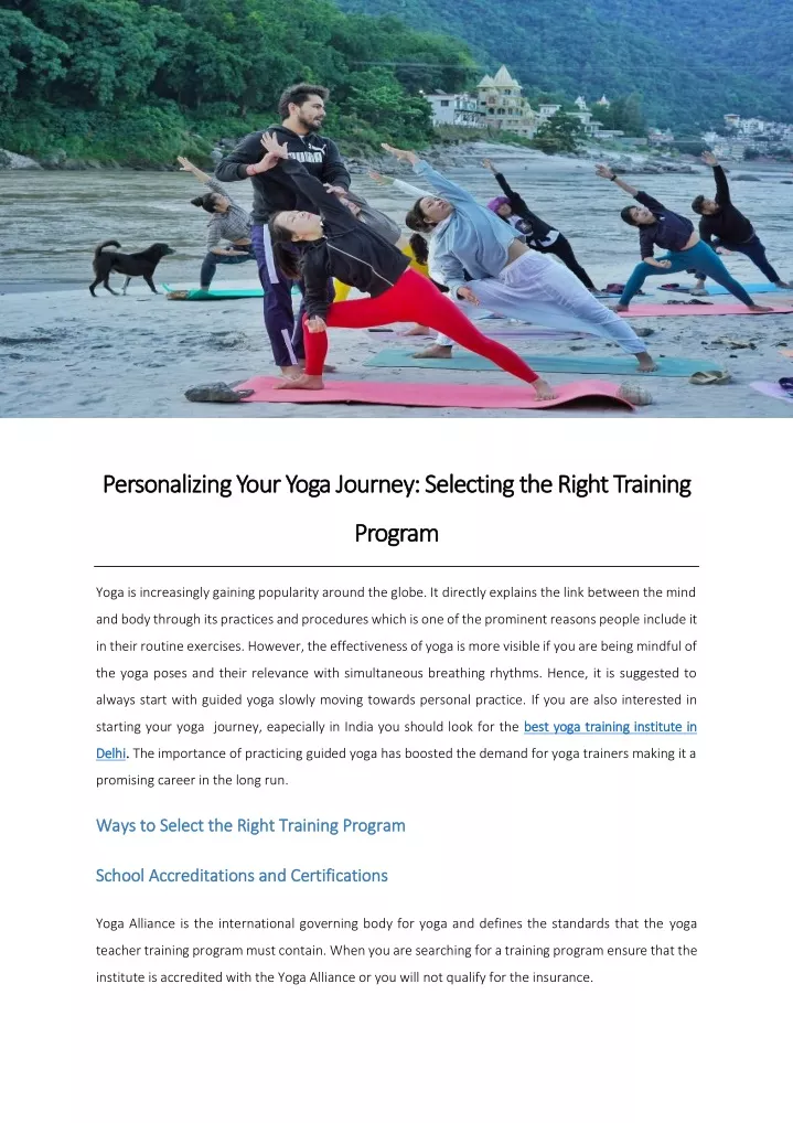 personalizing your yoga journey selecting