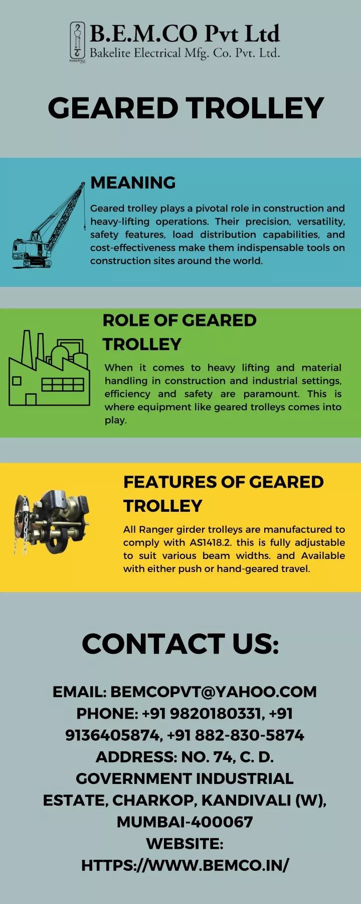 geared trolley