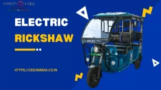 Best Electric Scooter and Electric Rickshaw Manufacturers Company in India