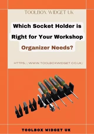 Which Socket Holder is Right for Your Workshop Organizer Needs?
