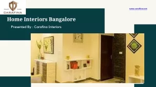 Carafina - Home Interiors Bangalore