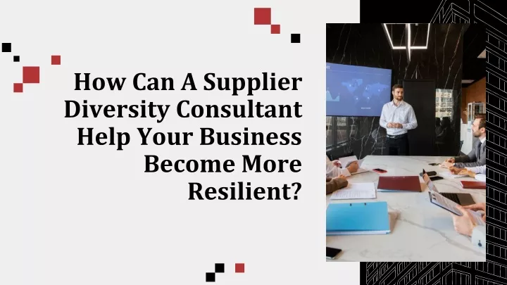how can a supplier diversity consultant help your