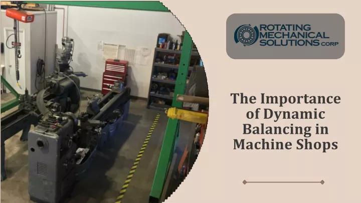 the importance of dynamic balancing in machine