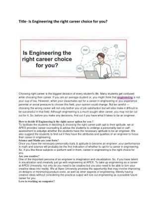 Is Engineering the right career choice for you4