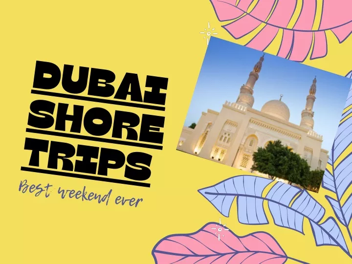 dubai shore trips best weekend ever