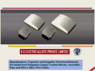 Silver Contact Tip Manufacturers India