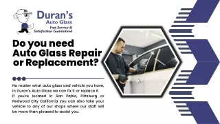 Duran's Auto Glass Repair and Replacement Service San Pablo