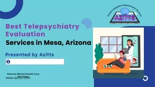 Best Telepsychiatry Evaluation Services in Mesa, Arizona